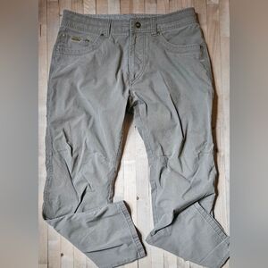 34x30, KUHL Revolvr Pants, Khaki, Hiking Utility, Climbing Outdoor Pants